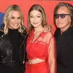 Gigi Hadid with her parents Yolanda and Mohamed