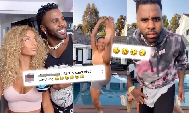 Jason Derulo trolled Jena Frumes while she attempted the WAP challenge