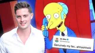 Love Island's Dr. Alex can't believe The Simpsons 'predicted' his catch phrase before him