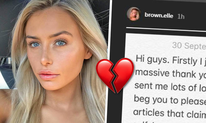 Ellie Brown told her followers she wasn't the 'perfect girlfriend' to Charlie Brake