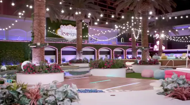 The classic 'Love Island' outdoor area has been fitted into a Vegas hotel