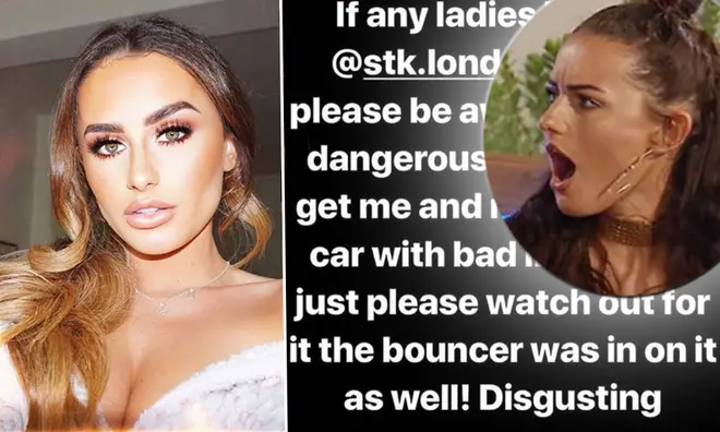 Amber Davies explains the 'dangerous men' who tried to put her in a car outside London hang out