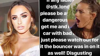 Amber Davies explains the 'dangerous men' who tried to put her in a car outside London hang out