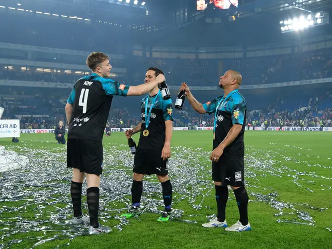 Roman Kemp during Soccer Aid 2019