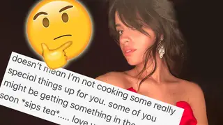 Camila teased her fans with a cryptic message.