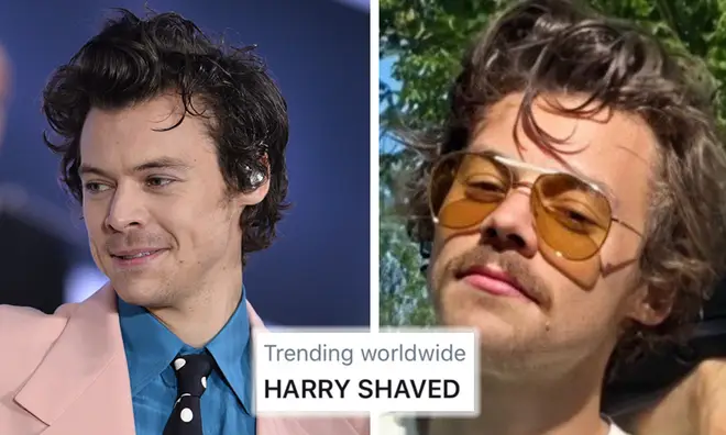 Harry Styles has shaved his moustache and no one is coping well