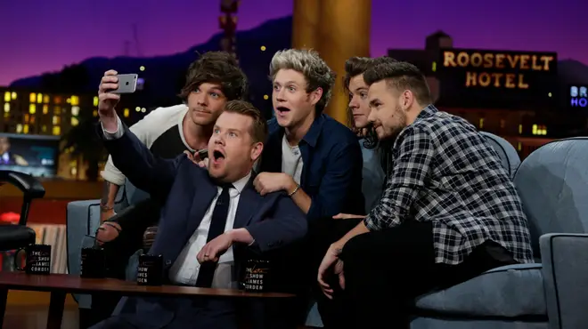 One Direction appeared on The Late Late Show in 2015