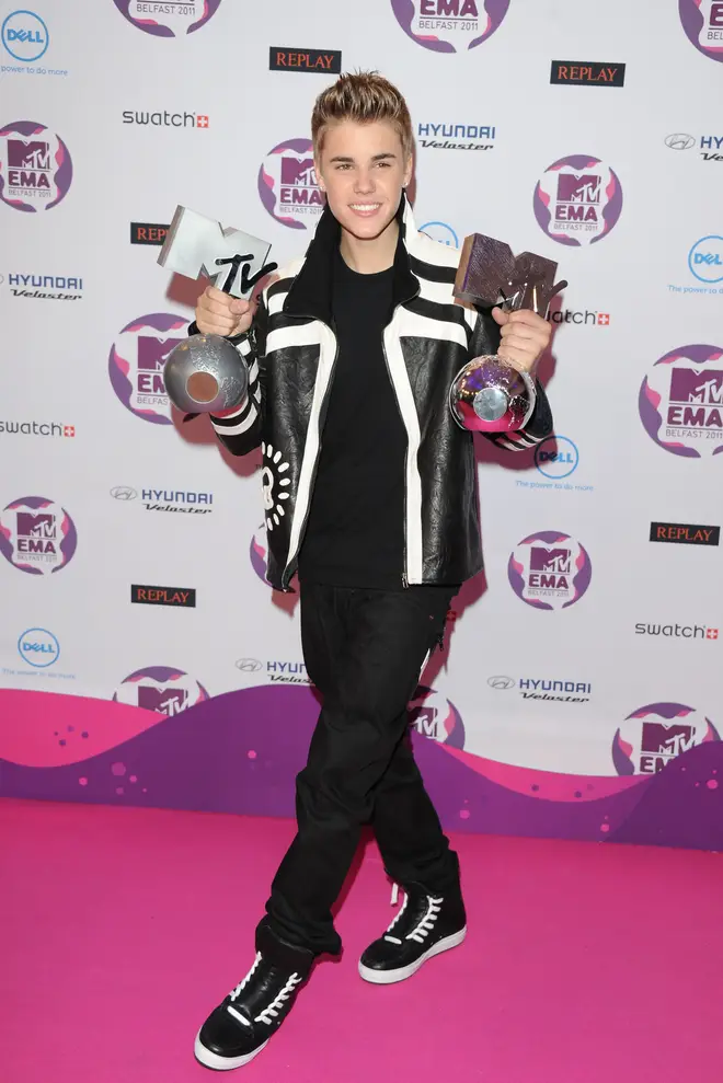 Justin Bieber at the MTV Europe Music Awards 2011