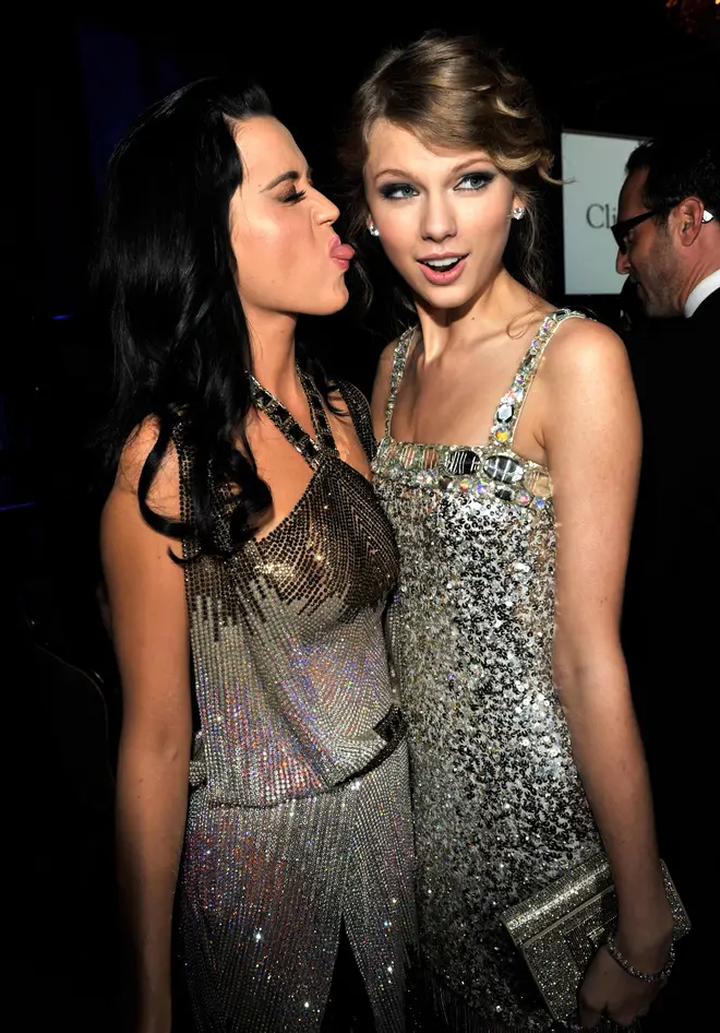 Taylor Swift and Katy Perry at the 52nd Annual GRAMMY Awards in 2010