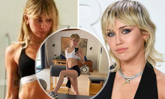 Miley Cyrus has a trainer and home gym she hits every day