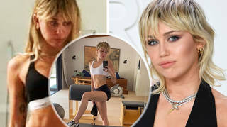 Miley Cyrus has a trainer and home gym she hits every day