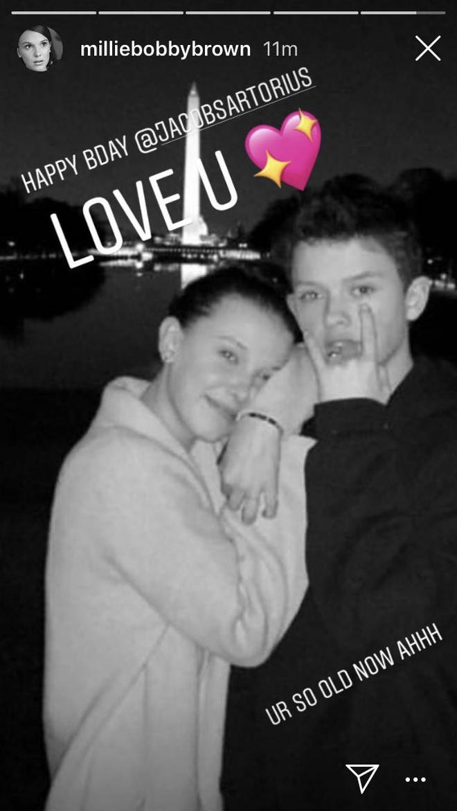 Millie Bobby Brown shared a new birthday post for ex Jacob Sartorius