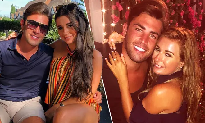 Love Island's Dani Dyer and Jack Fincham looking loved up