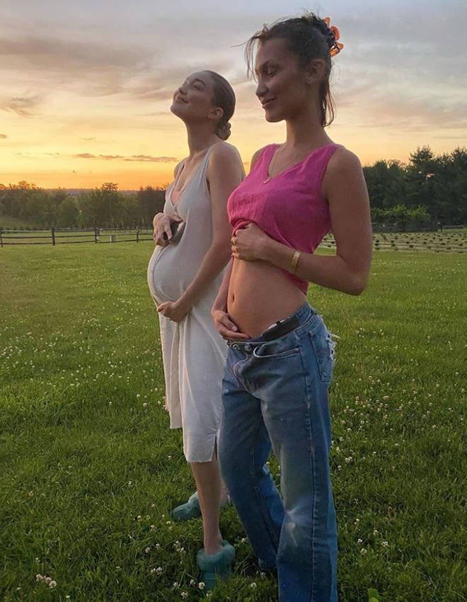 Bella Hadid's picture with Gigi had fans convinced the baby had arrived