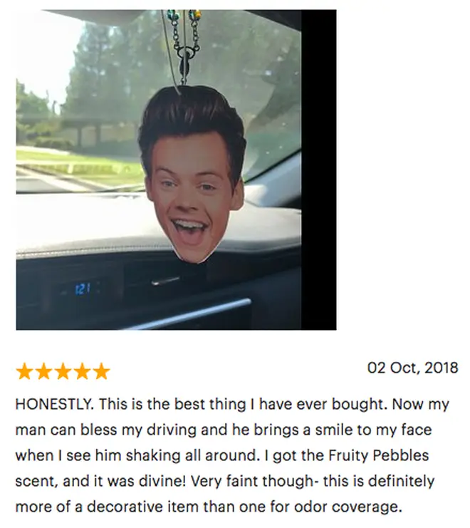 Harry Styles air freshener customer leaves hilarious review about her new purchase
