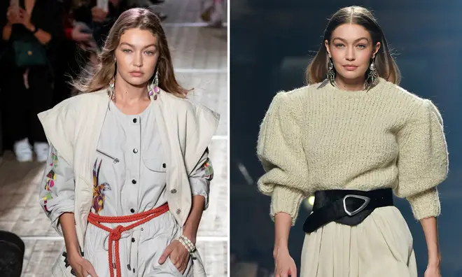 Gigi Hadid was in the first few weeks of her pregnancy at Isabel Marant's Paris fashion show