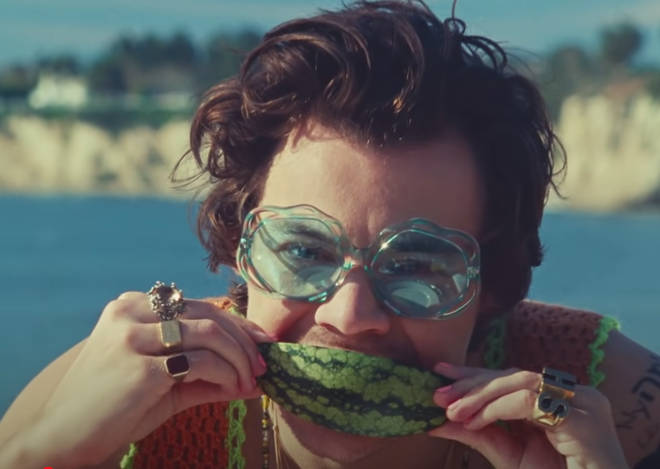 Harry Styles in the 'Watermelon Sugar' music video