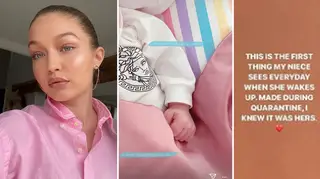 Gigi Hadid shared a glimpse of her baby girl's nursery
