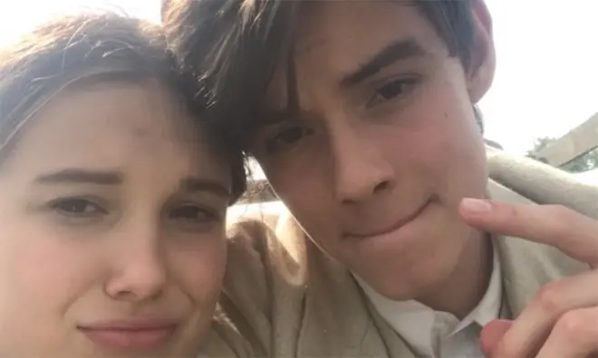 Louis Partridge and Millie Bobby Brown starred in Netflix's Enola Holmes together
