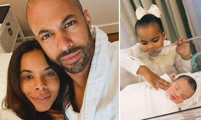 Rochelle Humes recently confused fans with a photograph of a newborn baby.