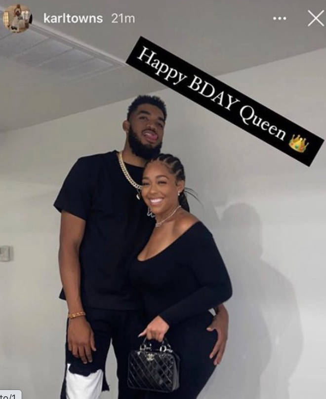 Jordyn Woods and Karl-Anthony posted up together on her 23rd birthday