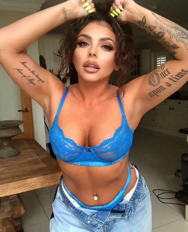 Little Mix's Jesy Nelson shows off arm tattoos