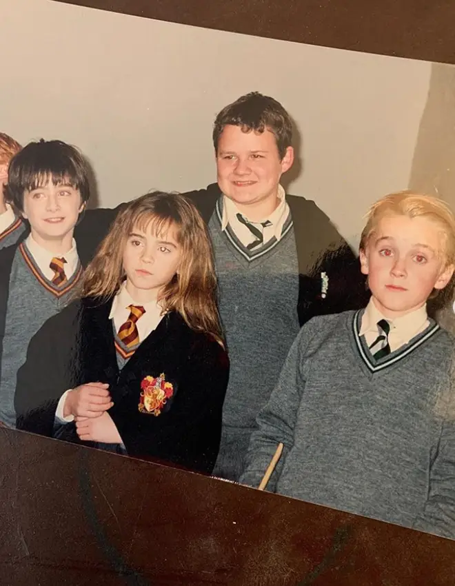 Tom Felton posted this adorable picture from the cast's Harry Potter days