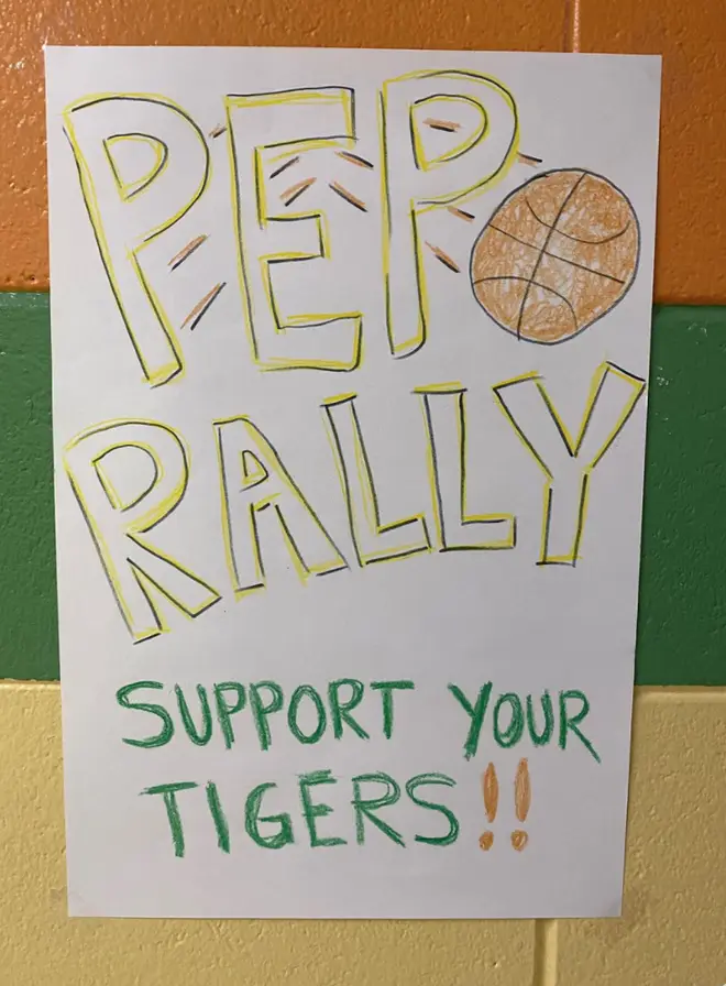 Stranger Things' writers shared a pep rally poster