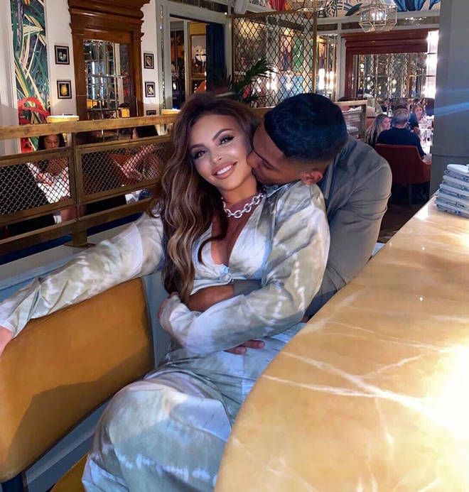 Jesy Nelson shared her first photograph with boyfriend Sean Sagar on Instagram over the weekend.