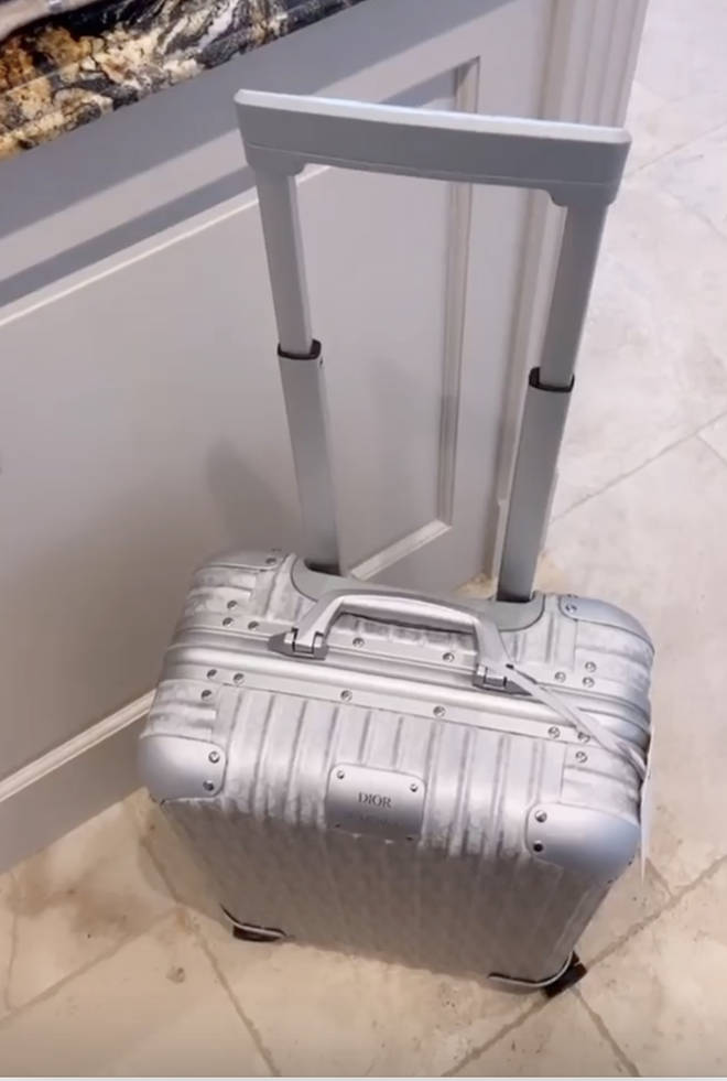 Rochelle Humes packed everything into a Dior suitcase