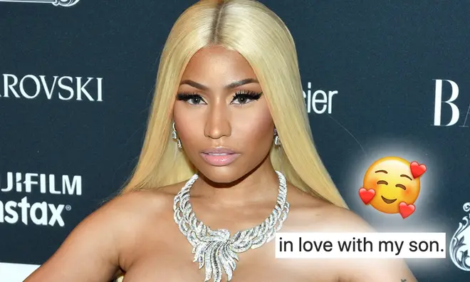 Nicki Minaj said she is 'in love with her son'.