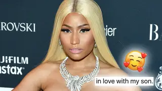Nicki Minaj said she is 'in love with her son'.