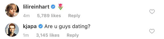 K.J. Apa and Lili Reinhart commented on Camila and Charles' relationship