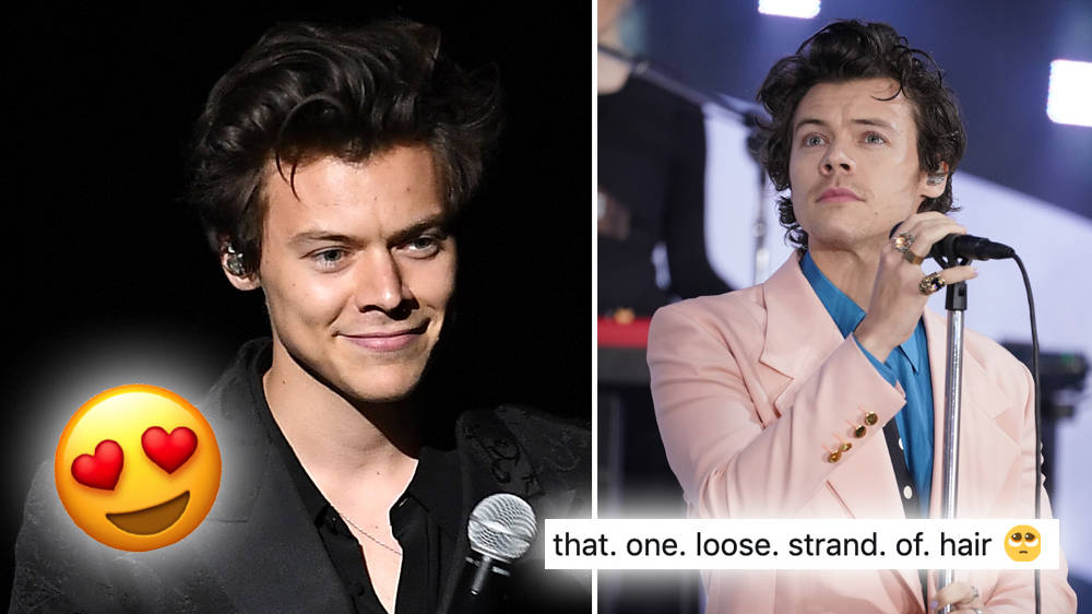 Harry Styles' Curly Hair Strand In Previously Unseen Picture Is Sending  Fans Wild - Capital