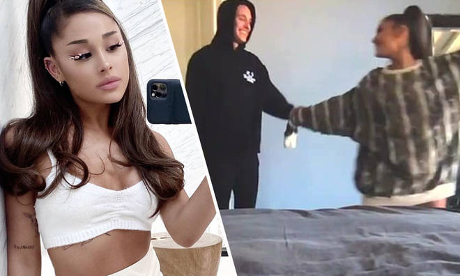 Ariana Grande is loved up with husband Dalton Gomez