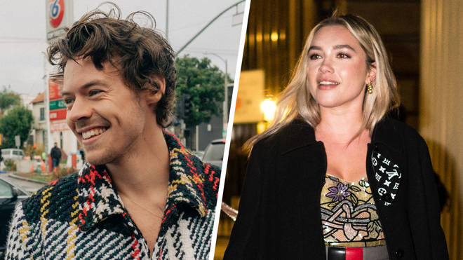 Harry Styles (à esquerda) e Florence Pulgh