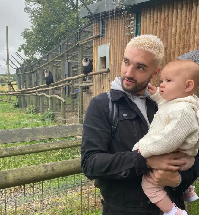 Tom Parker and wife Kelsey also have daughter Aurelia, 15 months