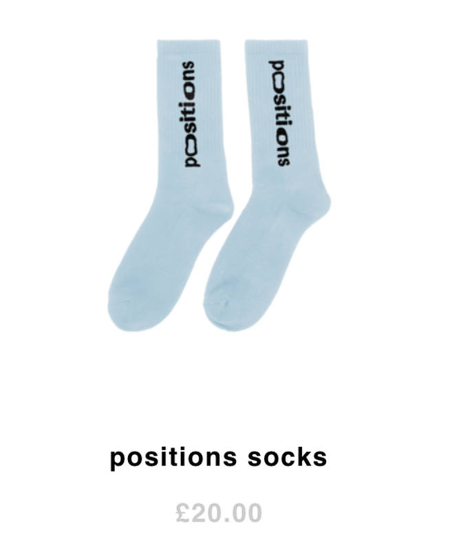 Ariana Grande 'Positions' socks are for sale on her website
