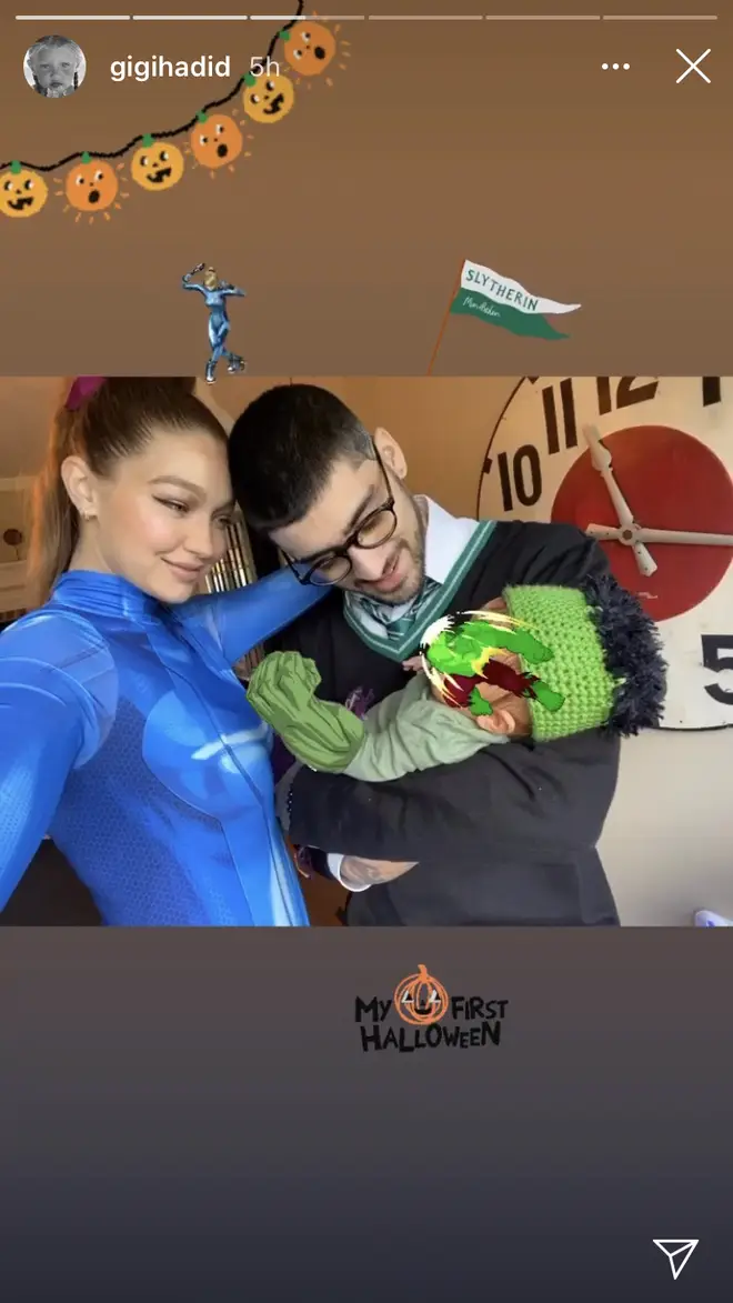 Gigi Hadid and Zayn Malik dressed their baby as the Hulk