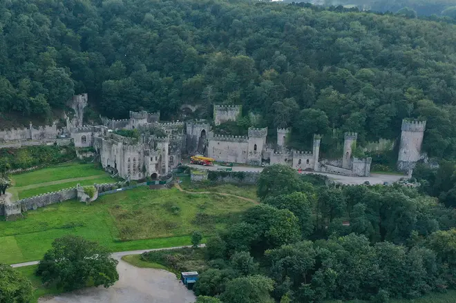 The celebrities will be staying at Gwrych Castle