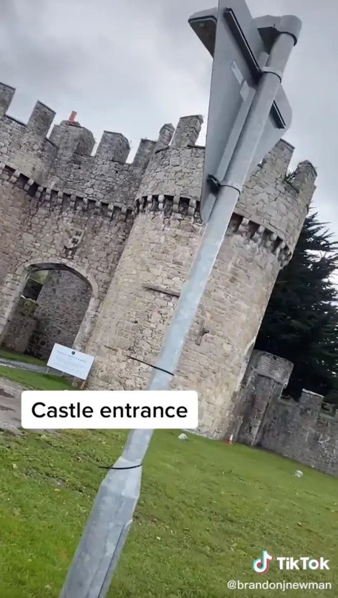Welsh local reveals the Gwrych Castle entrance
