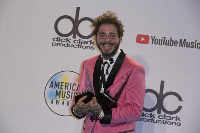 Post Malone won the AMA for Favourite Male Artist - Pop/Rock