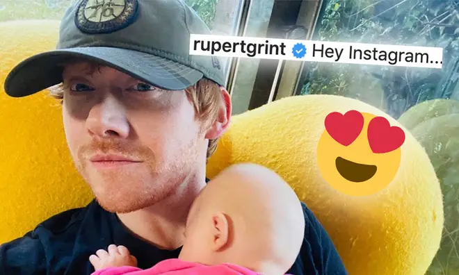 Rupert Grint is now on Instagram! And he's already shared a photograph of his baby daughter.