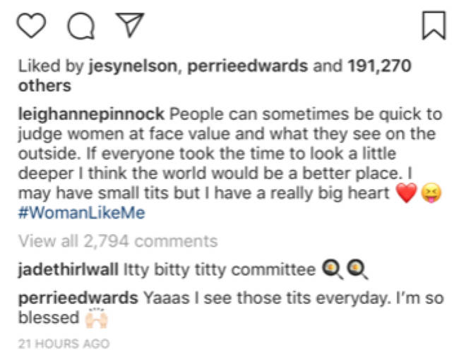 Jade Thirlwall posts fried egg emoji's under Little Mix member Leigh-Anne Pinnock's Instagram picture