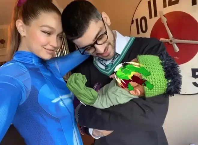 Gigi and Zayn dressed their baby girl as The Hulk