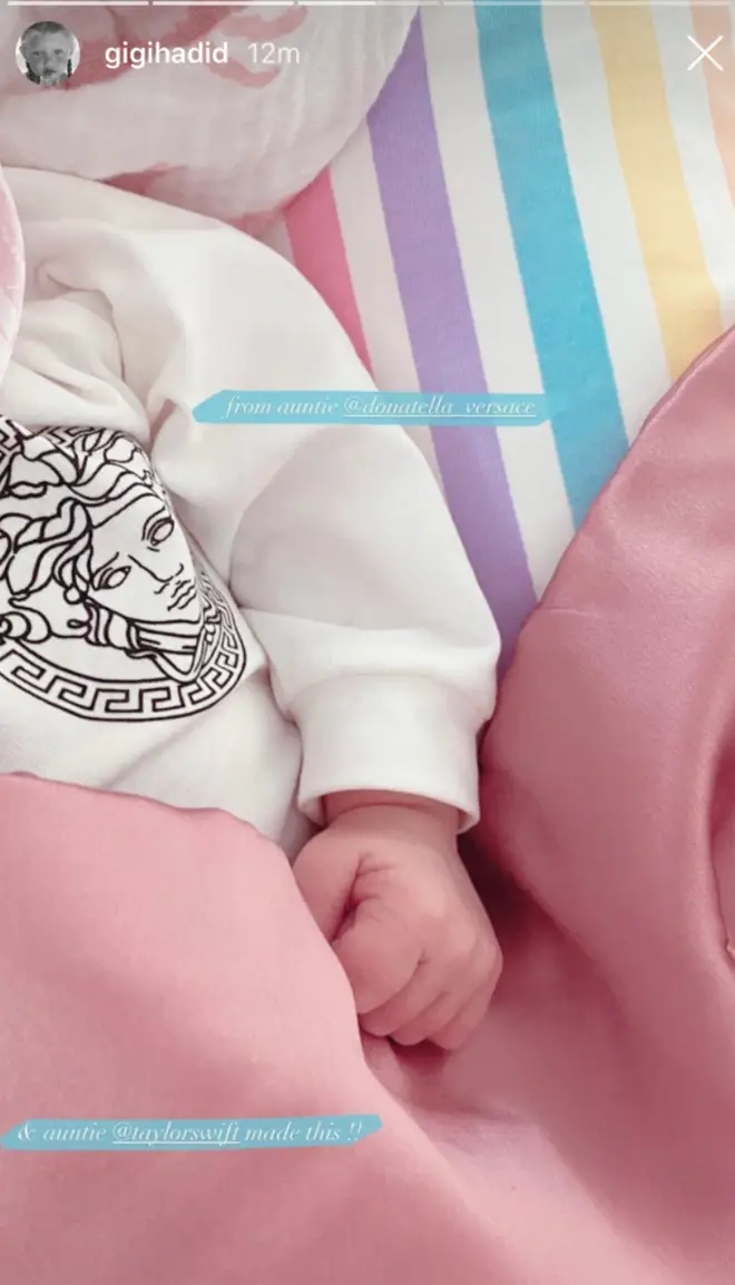 Taylor Swift sent a handmade blanket to Gigi Hadid's baby girl