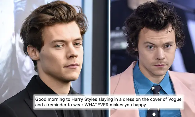 Harry Styles made history wearing a dress on the cover of Vogue