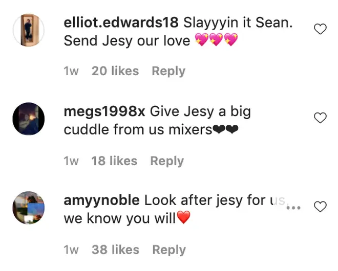 Jesy's fans have flooded the comments section.