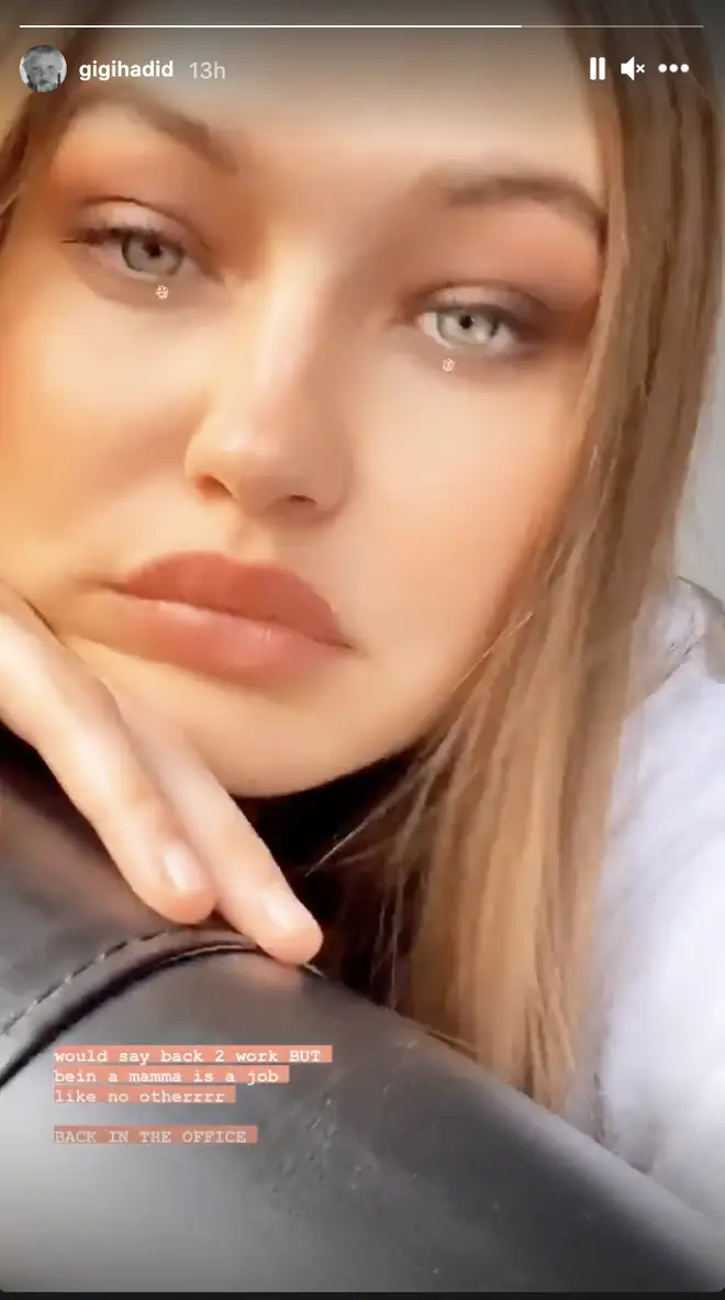 Gigi Hadid returns to work and says being a mother is harder