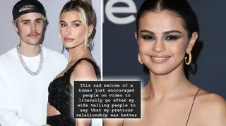 Justin Bieber defended his wife Hailey Baldwin against trolls who plotted to 'bombard' her with Selena Gomez comments.